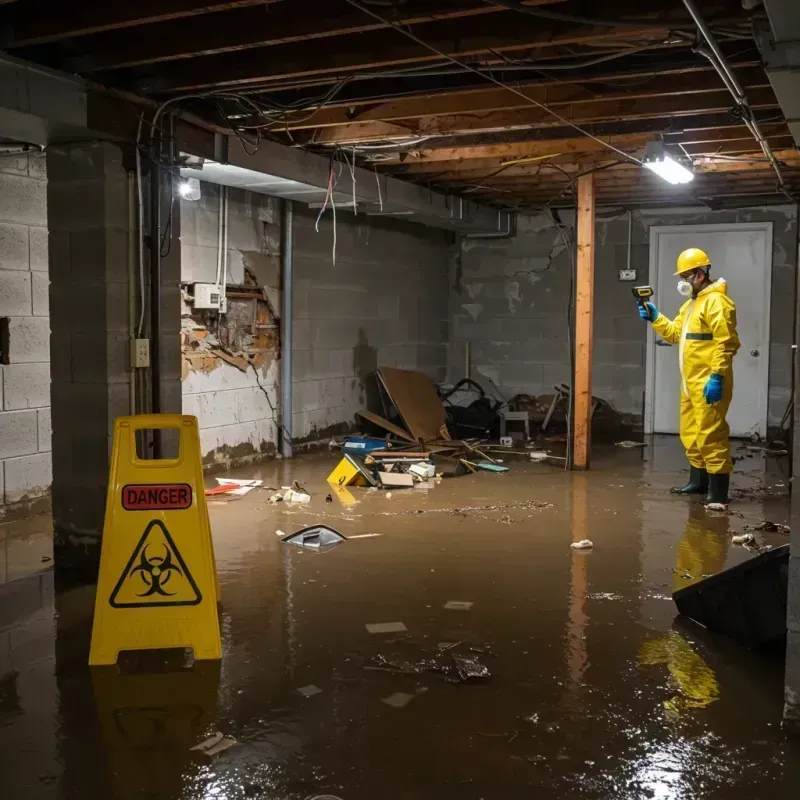 Flooded Basement Electrical Hazard in Vilas County, WI Property