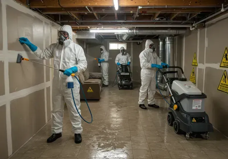 Basement Moisture Removal and Structural Drying process in Vilas County, WI